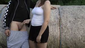 Farm Girl Handjob Porn - Love4Porn.com Presents Farmer chick give the farmer a hand job by his hay  bales