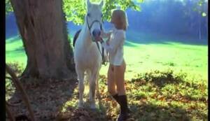 Brigitte Lahaie Outdoor - Brigitte Lahaie rides a horse to get to the sex place faster / Xozilla.com