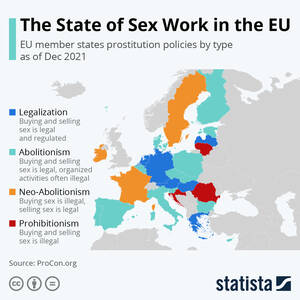 Europe Banned Porn - Chart: The State of Sex Work in the EU | Statista