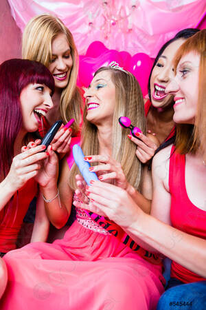 Bachelorette Sex Toys - Women having bachelorette party with sex toys in night club - stock photo  545444 | Crushpixel