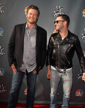 Black Shelton Adam Levine Gay Porn - Adam Levine Plans to Do 'The Voice' for a 'Long Time,' No Matter How Many  Pics of Poop Blake Shelton Sends Him | Howard Stern