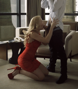 elegant blowjob - red dress elegant bj Porn Pic - EPORNER