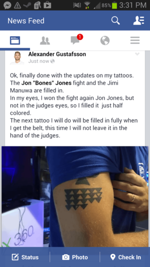 Alexander Gustafsson Porn - The Meaning of Gus' Triangle Tattoos : r/MMA