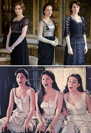 Downton Abbey Porn - funny downton abbey crawley sisters and Hot Orthodox Jew porn
