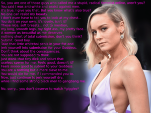 Brie Larson Porn Captions - I love to imagine Brie Larson watching BBC and White Extinction porn :  r/CelebCucking