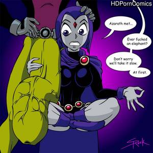 famous cartoon sex raven - Raven x Beast Boy comic porn | HD Porn Comics