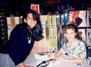 Eva Mendes Fucking Porn - Eva Mendes getting Alyssa Milano's autograph in 1989 : r/OldSchoolCool