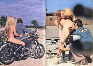 70s Biker Porn - This digest-sized Danish import mag illustrates the Danish Film VILDE ENGEL  -- Hell's Angels-inspired Biker porn flick!