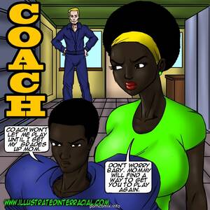 Cartoon Coach Porn - Coach- illustrated interracial - Porn Cartoon Comics