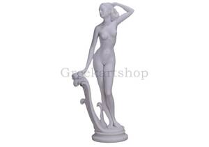 Aphrodites Nude Porn - Goddess APHRODITE Venus on Wave Nude Naked Female Cast Marble - Etsy