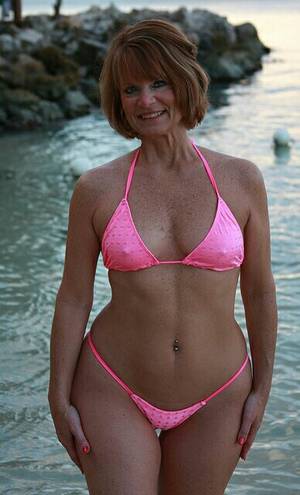 chubby bikini mature older - Granny In a Bikini