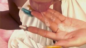 asian cum in hand - Sexy Blonde Asian Drools Cum On To Her Hand Porn Gif | Pornhub.com