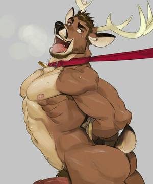Best Furry Porn 2015 - Red Dragon, Gay Art, Furry Art, Deer, Porn, Xmas, Red Deer, Reindeer,  Sambar Deer