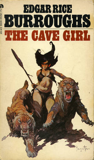 Cave Women Porn 70s - The Cave Girl by Edgar Rice Burroughs | Cover by Frank Frazzetta #Pulp  #Cover