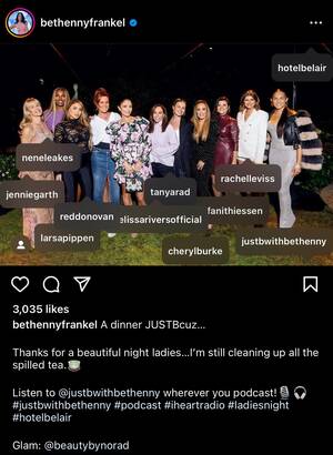 Jennie Garth - Larsa had dinner with Bethenny... : r/realhousewives