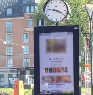 Advertised Porn - Seriously hardcore' porn appears on public billboard, woman films it |  Metro News