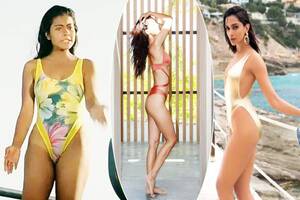 kajol indian actress xxx - Disha Patani to Kajol: Actresses Who Donned Minimal Hot Monokinis Before  Deepika Padukone, See Pics