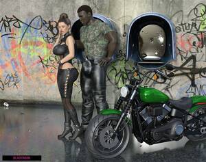 Interracial Biker Porn - Rider in street by Bladoman3D Porn Comic,bladoman,bike,interracial,big dick  | XXXComics.Org