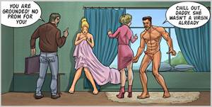 Daddy Porn Game - You are grouded, no prom for you on drawn porn game! Chill out daddy, she  wasn't a virgin already