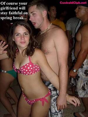 College Slut Porn Captions - Slut Girlfriend Captions at College and Spring Break - Cuckold Club