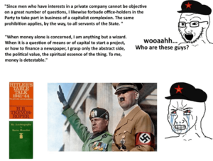 Money Talks Porn Hitler - Tankies claim that the Horseshoe Theory is \