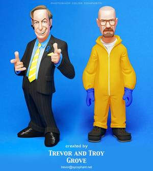 Bad Art Studios - BREAKING BAD Toon-Up Figures: Saul and Walt by TrevorGrove on deviantART