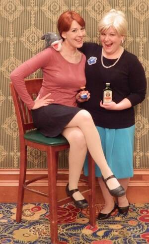 Carol Cheryl Archer Cosplay Porn - Archer cosplay from AnimeUSA. I'm Pam, my friend is Cheryl. Or Carol.  Whatever. : r/ArcherFX