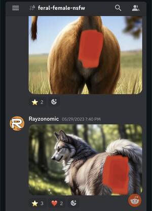 Animal Porn Art - Furry ai art server is using scraped photos of pets for bestiality 'art' :  r/ArtistHate