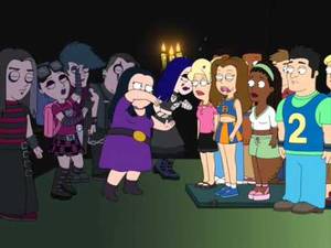 American Dad Debbie Porn Captions - Debbie Hyman and her Goth Friends - American Dad! (Escape from Pearl Bailey)
