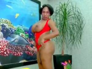 bbw black tits tg - Hot Black BBW Shemale Goddess - porn video N20441948