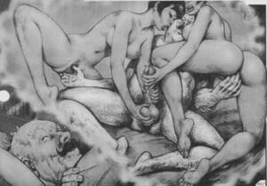 drawings of orgies - Crossdresser Orgy Drawings | Anal Dream House