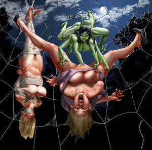 egg laying inside hentai - Spidergirl by Synthean