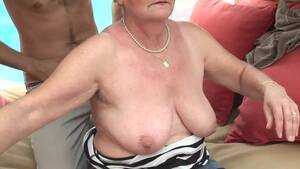 grannies giving blowjobs - Free Blond granny is having sex from the back after giving a blow job to a  younger man Porn Video HD