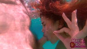 Gold Underwater Porn - beach underwater sex and blowjob (Marina Gold, Scu Fotos) - PornBox