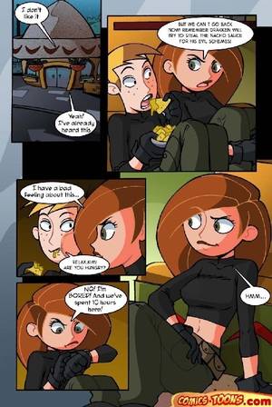 Futanari Kim Possible Porn Comics - ... Cartoon babe Kim Possible: Kim and Ron Stopable make out