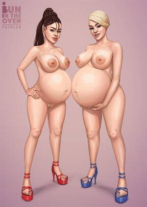 naked pregnant sketches - Very Pregnant Erotic Art | Sex Pictures Pass