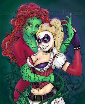 Best Harley Quinn Cartoon Porn - Ivy and Harley from Arkham Asylum. Photoshop Ivy and Harley