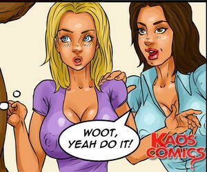 Dark Porn Cartoons - Horny fired up sapphic women in porn cartoons first try a giant dark-colored  tool on their fucking!