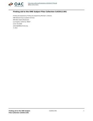 fisting lesbian alicia keys - ONE Subject Files Collection - Calisphere