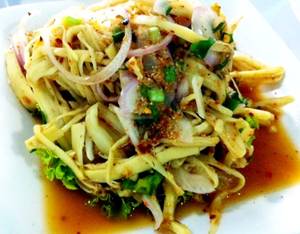 Homemade Thai Porn Bangboo - Spicy shredded bamboo-shoot salad (in northeastern style). à¸‹à¸¸à¸›à¸«à¸™à¹ˆà¸­à¹„à¸¡à¹‰