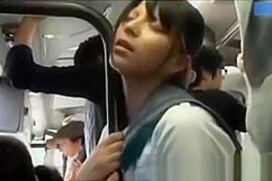 japanese bus wet pussy - Japanese School Girl On Public Bus Getting Her Pussy Wet, full 18 Years Old  fuck video (