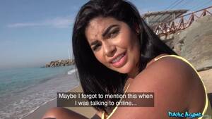 beach pickup - The donut on the beach gave the pick-up artist for money - eXePorn