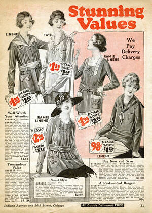 1920s Vintage Tumblr - Free Vintage Image ~ 1920 Catalogue Page -