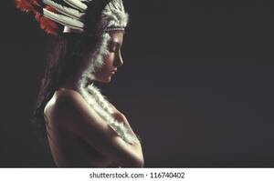 native american indian girls naked - Nude American Indian Girl Pocahontas Foto stock 116740402 | Shutterstock