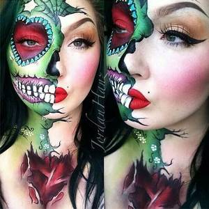 Catrina Day Of The Dead Porn - Amazing day of the dead makeup using Sugar pill cosmetics