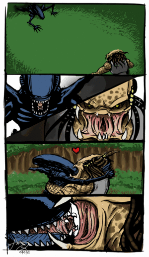 Alien Vs. Predator Porn Comics - Some Alien Vs. Predator LNI for you filthy animals! - Imgur
