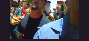 Ariana Grande Lesbian Porn Peeing - Piss boys and republicans threatening / blocking people at Pride brunch in  Arlington : r/PublicFreakout