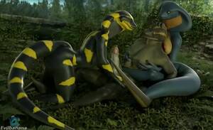 Furry Lizard Porn - 3d Yiff by Evilbanana Straight Furry Porn Sex FYE Threesome Snake Lizard  Scalie watch online or download