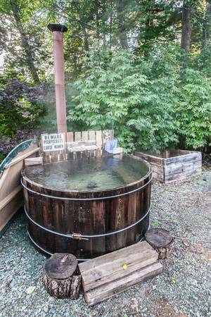 homemade back yard hot tub porn - wood-fired hot tub, alaska
