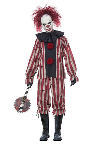 Clown Porn Nude Male Good Looking - Scary Clown Costume for Men SizePplus